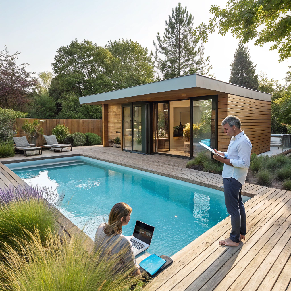 Piscine moderne à Montluçon